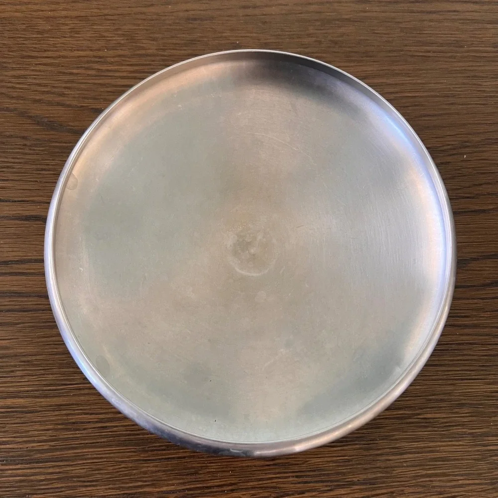 Vintage Revere Ware Stainless Steel Replacement Pot Lid Black Bakelite Knob‎ 7